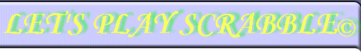 WELCOME TO SCRABBLE&copy;